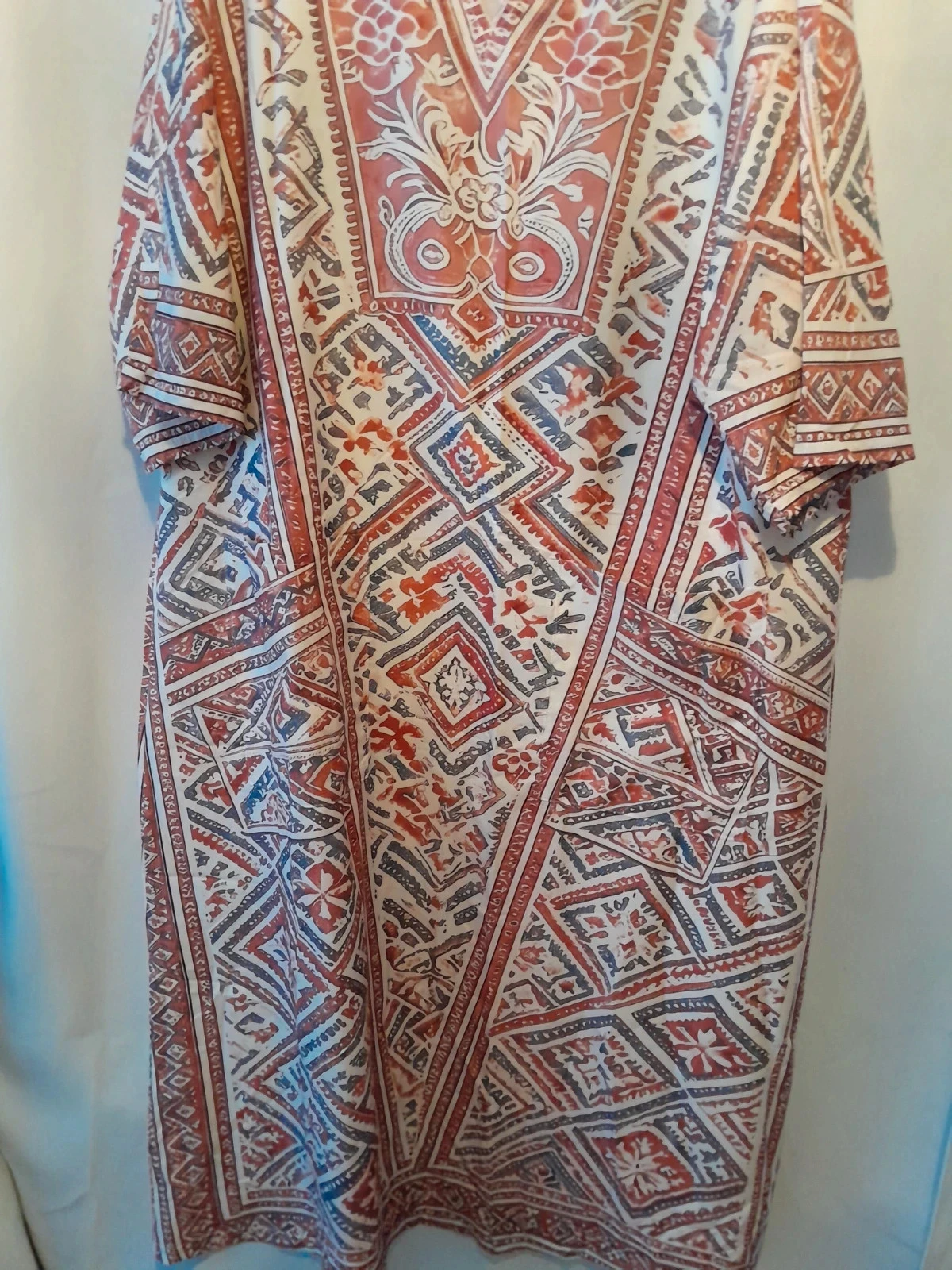Vestido Largo Fluido Estilo Kaftán con Estampado Étnico Talla: 5XL – photo 4
